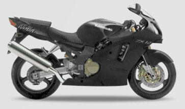 Kawasaki ZX-12 'unofficial picture' - turned from green to black by yours truly